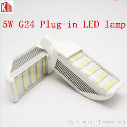 5W High Power G24 Plug-in LED corn lamp